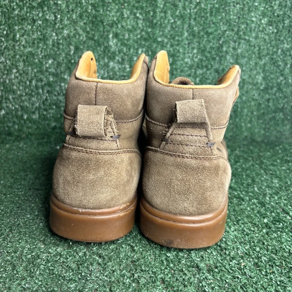 Polo Ralph Lauren Court Suede High Top Classic Preppy Sneakers Brown Men Sz 11.5